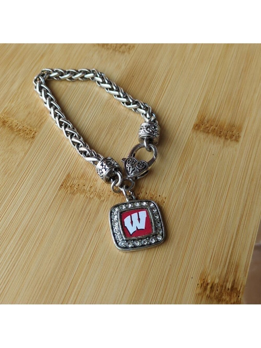 Wisconsin Silver‎ Tone Bracelet